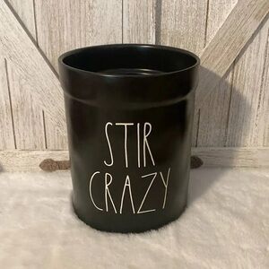 Rae Dunn Black “Stir Crazy” utensil holder